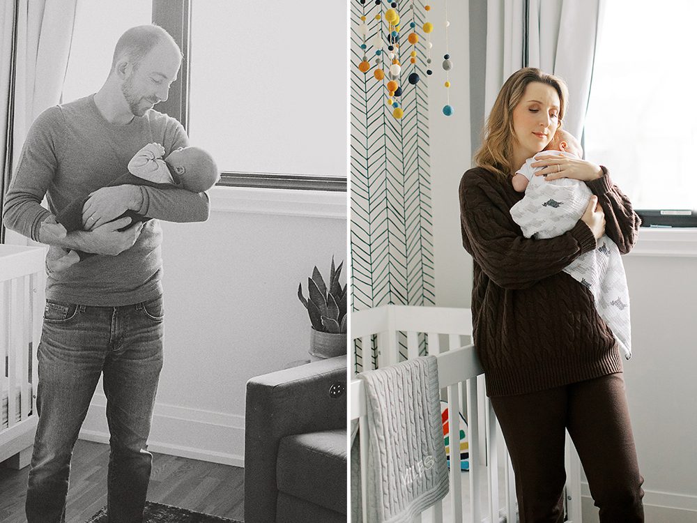 newborn photographer at home in forest hill